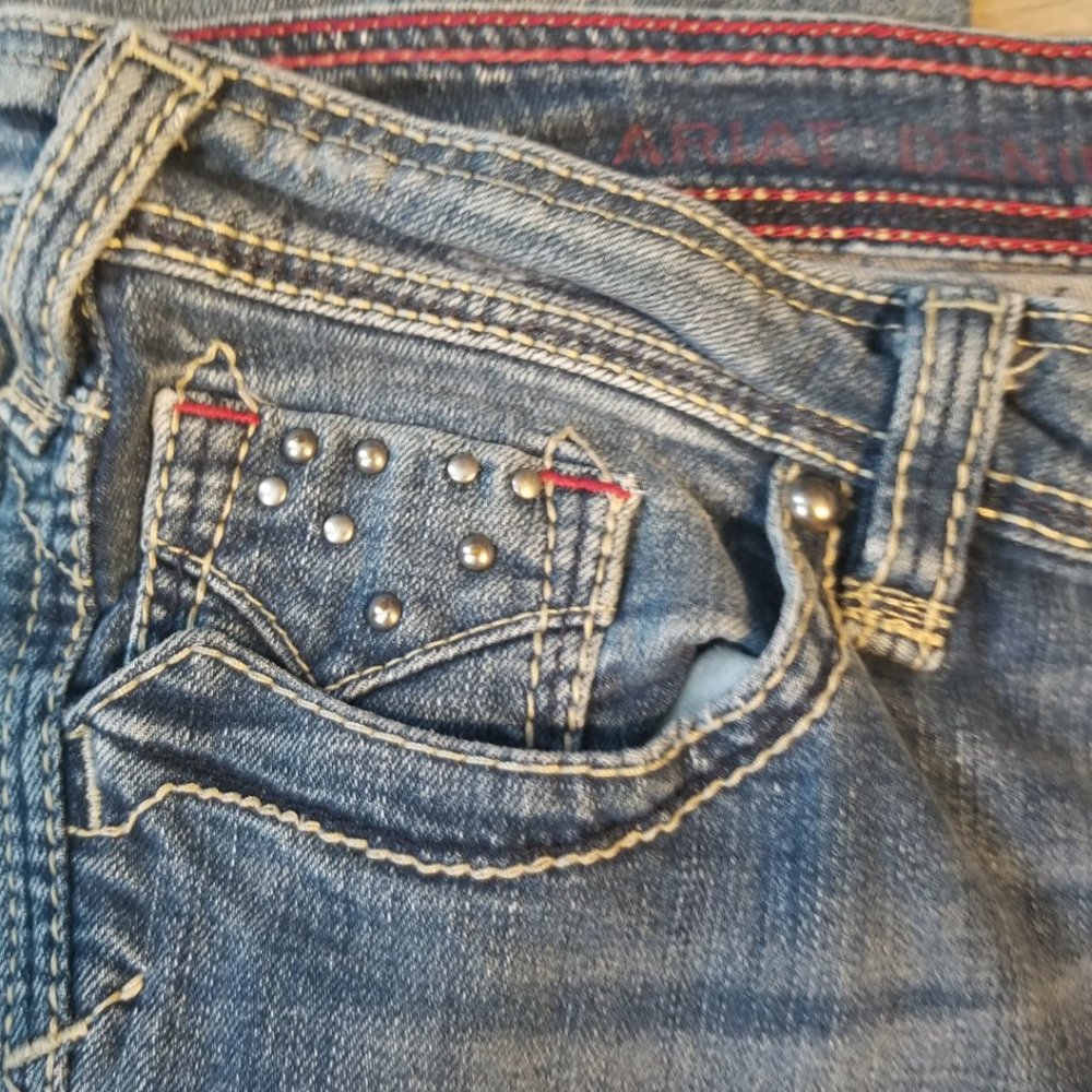 Ariat "Ruby" Bootcut Button Flap Pocket Jeans, 31s - image 6